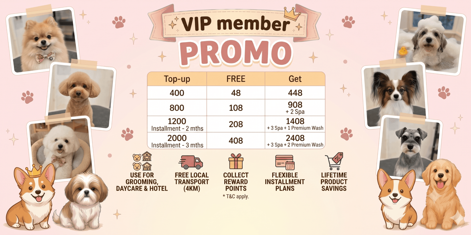 VIP Member Top Up RM400, Get RM48 FREE